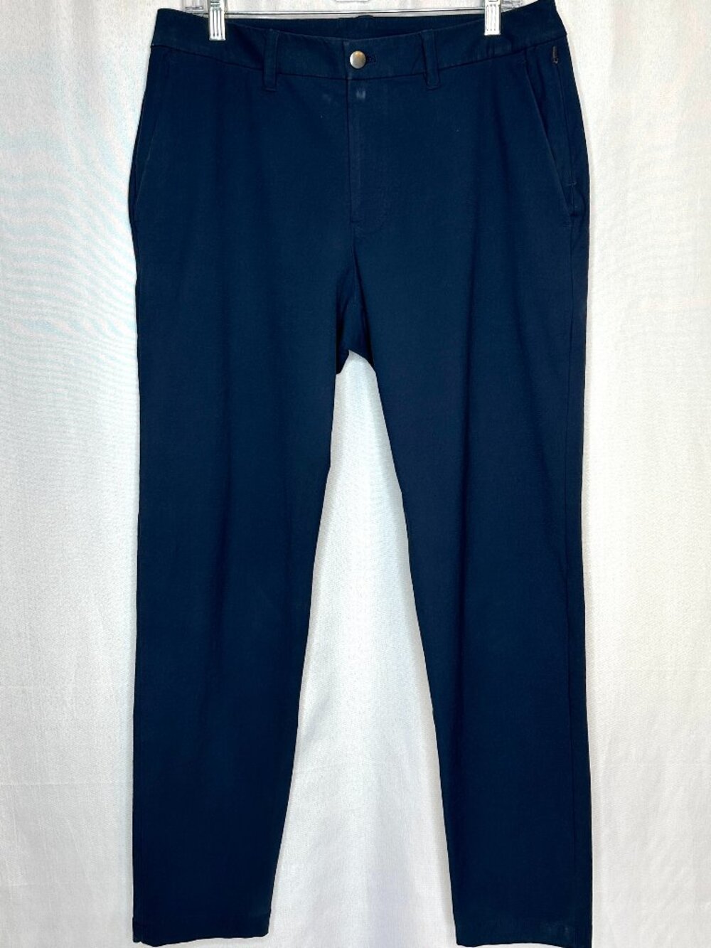 Lululemon Commission Pants, Size 32 Office Casual Workwear LM5AXAS Blue Stretch